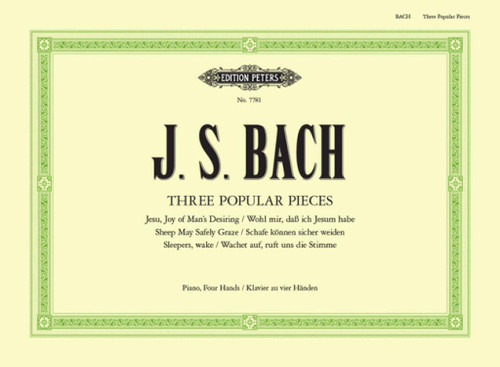 Bach J.S. Popular Pieces Piano 4 Mains