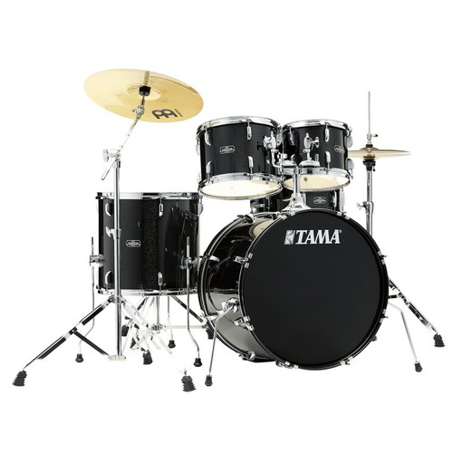 Tama Stagestar 20" Black Night Sparkle + Cymbales Meinl
