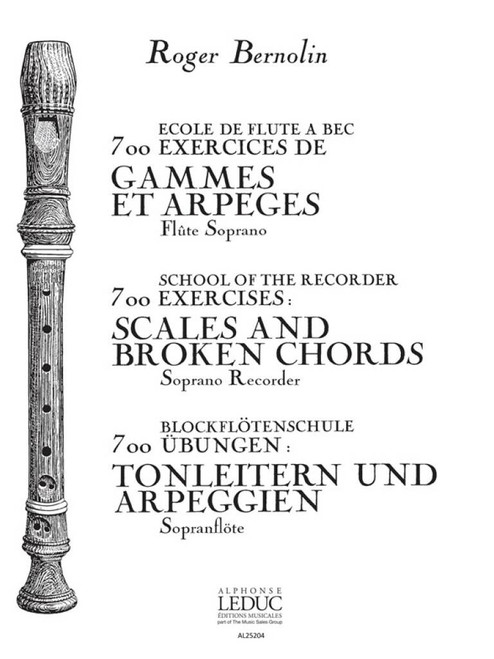 Bernolin R. Gammes et Apèges Flute A Bec Soprano