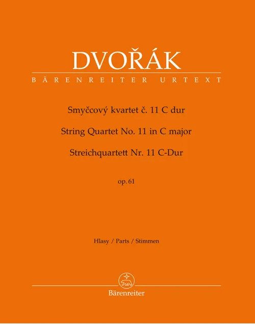 Dvorak A. Quatuor A Cordes OP 61 Parties