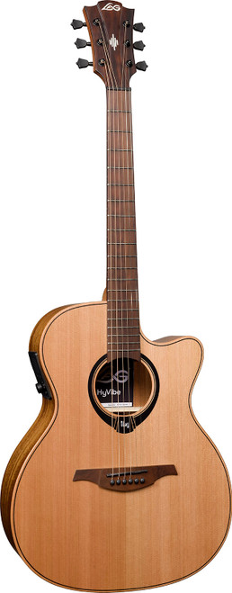 Lag Hyvibe HV10ACE 10 Auditorium Cutaway Electro