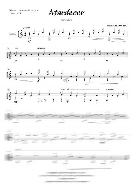 Maldonado R. Cap Au Sud Guitare