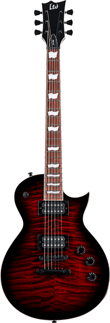 Ltd EC256QM-STBCSB See Thru Black Cherry Sunburst