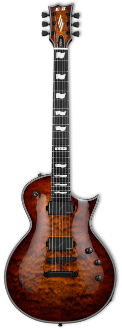 Esp Eclipse E-II Tiger Eye Sunburst Fishman Fluence