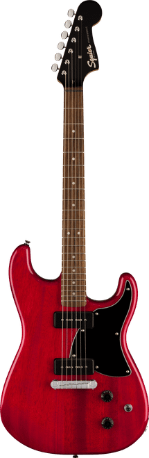 Squier Paranormal Strat-O-Sonic Crimson Red Transparent