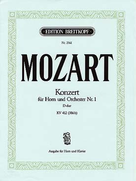 Mozart W.a. Concerto N°1 K 412 Cor