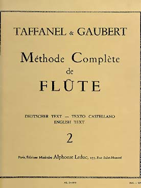 Taffanel/gaubert Methode Complete Flute Vol 2