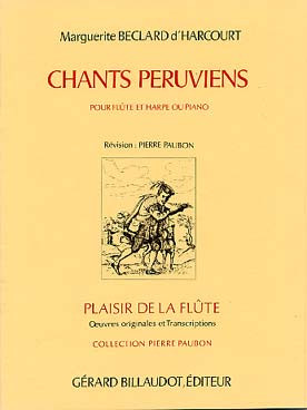 Beclard D'harcourt M. Chants Peruviens Flute