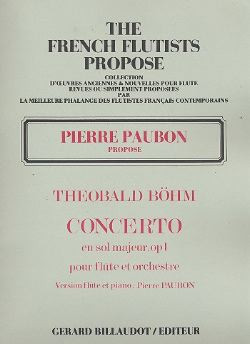 Boehm T. Concerto Sol Majeur OP 1 Flute
