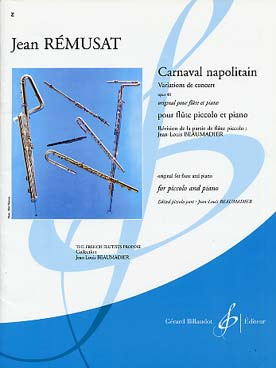 Remusat J. Carnaval Napolitain OP 40 Flute