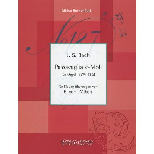 Bach J.s. Passacaille c-Moll BWV 582 Piano