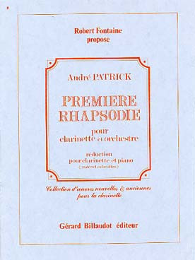 Patrick A. Premiere Rhapsodie Clarinette
