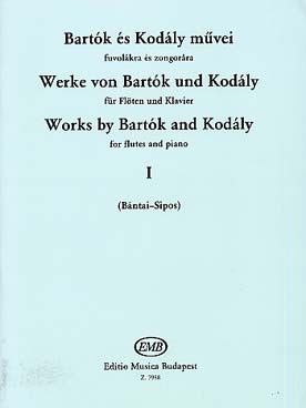 Bartok B./kodaly Z. Works BY Bartok Vol 1 Flute