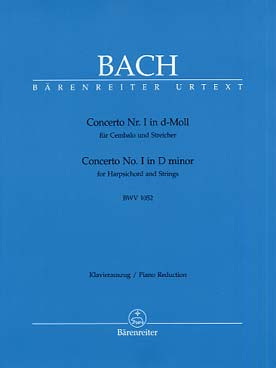 Bach J.s. Concerto N°1 Bwv 1052 2 Pianos