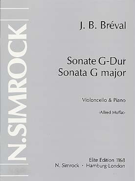 Breval J.b. Sonate G Major Violoncelle