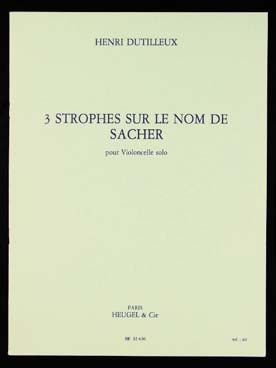 Chartreux A. Deploration Violoncelle Solo