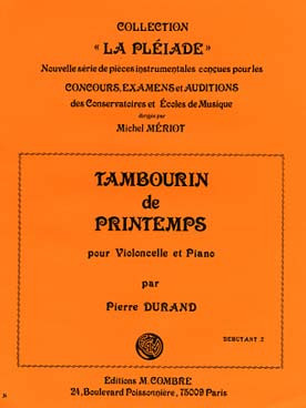 Durand P. Tambourin de Printemps Violoncelle