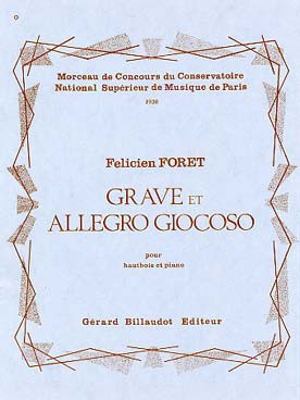Foret F. Grave et Allegro Giocoso Hautbois