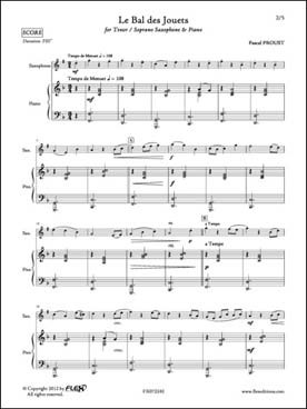 Proust P. le Bal Des Jouets Saxophone Tenor