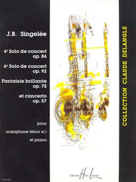 Singelee J.b. 4ME et 6ME Solo de Concert Saxo Sib