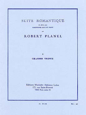 Planel R. Suite Romantique N°3 Saxo Mib