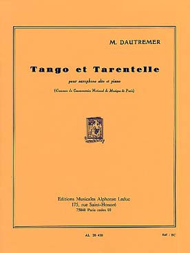 Dautremer M. Tango et Tarentelle Saxo Mib