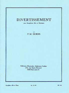 Dubois P.m. Divertissement Saxo Mib