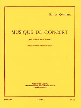 Constant M. Musique de Concert Saxo Mib