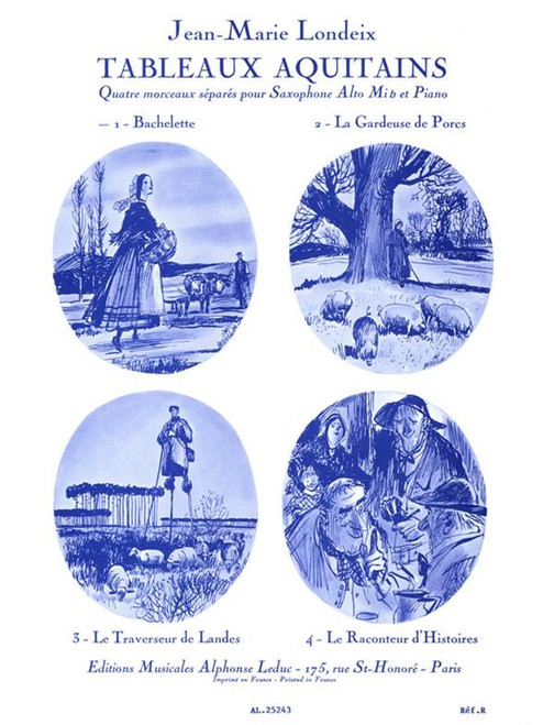 Londeix J.m. Tableaux Aquitains 1 Bachelette Saxo Mib