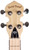 Banjolele Gold Tone LG-S Little Gem Banjo Uke Saphr+bag