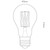 100percent Light UK 8W BC Satin LED Filament GLS Lamp