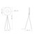 10 HEURES 10 Iris 80 Tripod Floor Lamp 
