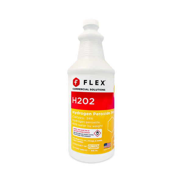Flex H2O2 Hydrogen Peroxide 34% (Quart)