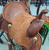 New Stock Saddle by Fort Worth Saddle Co with 15 inch seat. Handsome chestnut colored Jackson saddle with brass accents. Roughout seat and jockeys, drop rig front. Matching billets and flank cinch included. Gullet size is 7.5 inch, weight is 24lbs, and skirt is 26 inch. Made in USA. Limited lifetime warranty.

S996