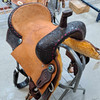 New Fort Worth Competitor Barrel Saddle by Fort Worth Saddle Co with 15.5 inch seat. S1696