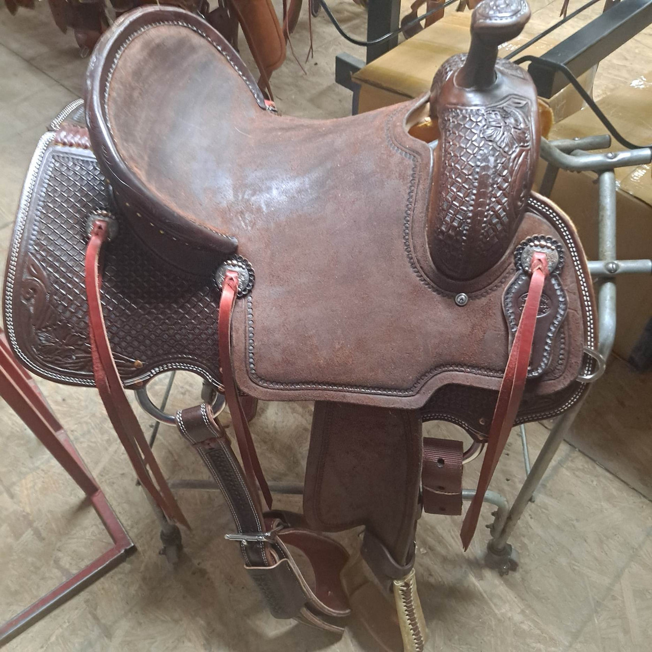 New All Around Saddle by Fort Worth Saddle Co with 14 inch seat. S1660