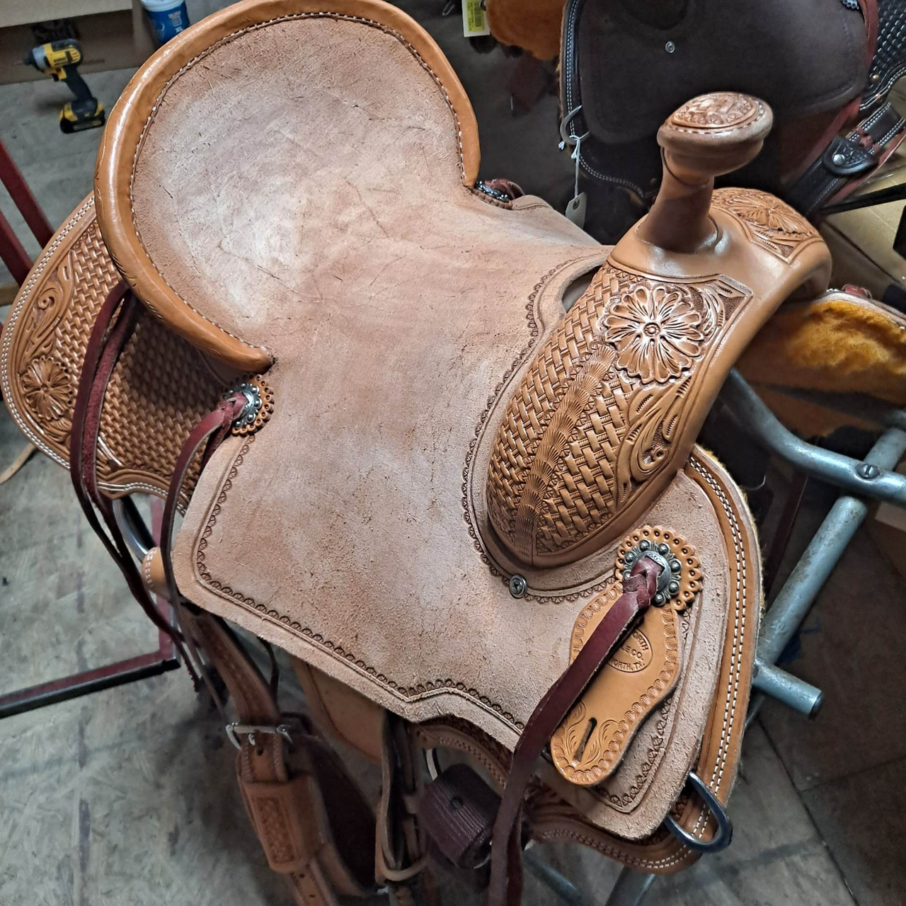 New All Around Saddle by Fort Worth Saddle Co with 14 inch seat. S1663