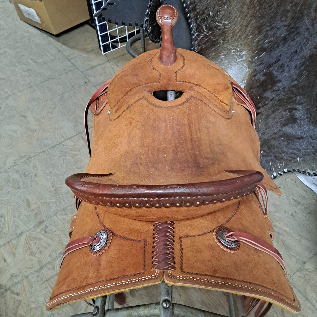 New Jackson Stock Saddle by Fort Worth Saddle Co with 13 inch seat. S1664