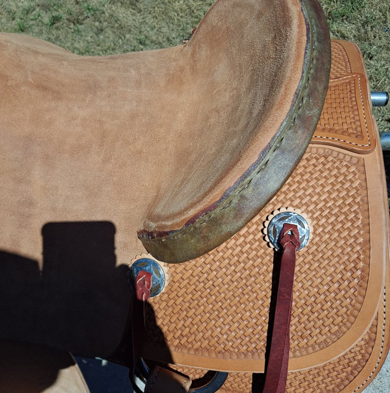 New Ranch Saddle by Fort Worth Saddle Co with 16 inch seat. S1336