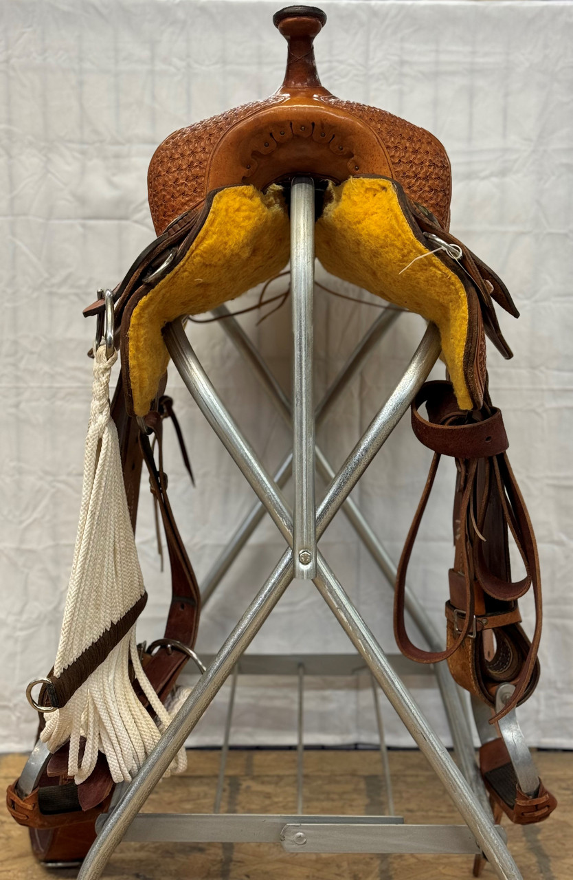 Used Fort Worth Barrel Saddle with 13 Inch Seat