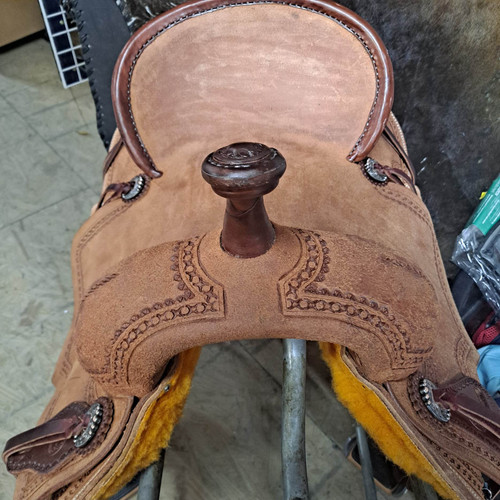 New Jackson Stock Saddle by Fort Worth Saddle Co with 14 inch seat. S1668