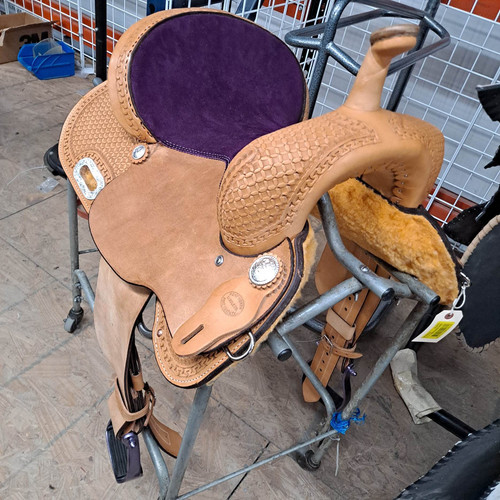 New Ft Worth Competitor Barrel Saddle by Fort Worth Saddle Co with 13.5 inch seat. S1676