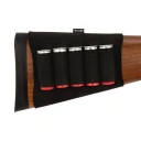 Allen Shotgun Butt Stock Shell Holder Black 5 Rnd