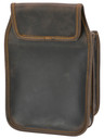 Artipel Leather Bag With External Pocket With Belt