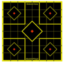 Birchwood Casey 34175 Shoot-n-c Sight-in 17.75 Self-adhesive 5-diamond Target 5 Pack Black