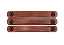 M-lok Rail Covers 3 Slots Checkered Walnut