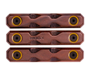 M-lok Rail Covers 2 Slots Teardrop Walnut