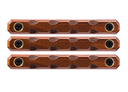 M-lok Rail Covers 3 Slots Teardrop Walnut