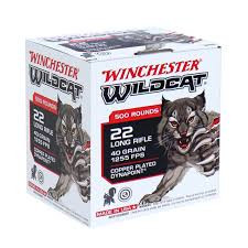 Winchester Wildcat 22lr 40gr 1255fps Lrn X500