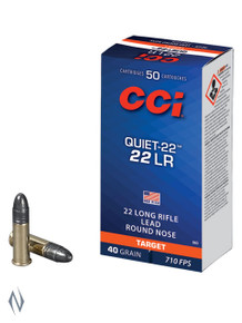 CCI 22LR QUIET 40GR LRN 710FPS 50PK CCI 22LR QUIET 40GR LRN 710FPS 50PK